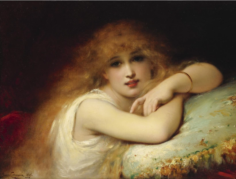 Pierre Olivier Joseph Coomans - Una giovane donna di svago